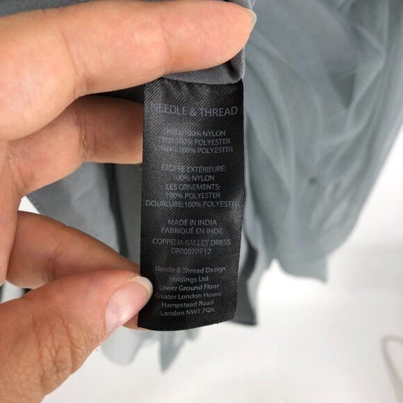 Needle & Thread Blue tinted Grey Coppelia Embellished Ballet Tulle Midi Dress 2 - Picture 13 of 16